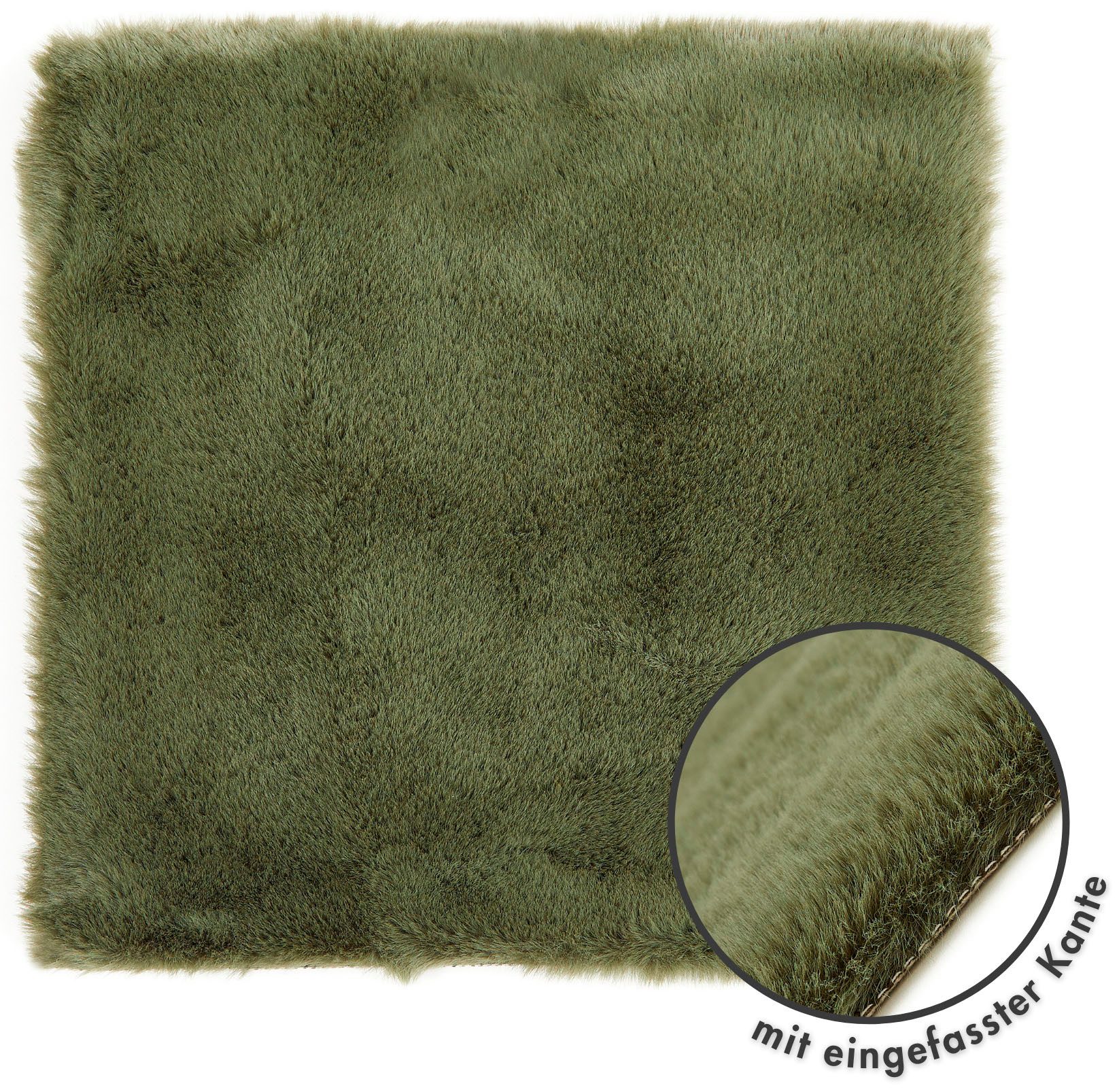 LUXOR living Stuhlkissen Sitzauflage Novara, Kunstfell, rund oder eckig, sehr weich, auch als 4er Set bestellbar