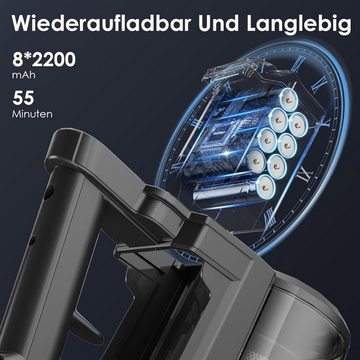 FixtFixer Akku-Hand-und Stielstaubsauger Akku Staubsauger 350W/30000Pa,55 Minuten Laufzeit Staubsauger Kabellos, Teleskopstange Staubsauger, Zwei Reinigungsmodi Akkusauger, 0,9L Staubbehälter für Tierhaare