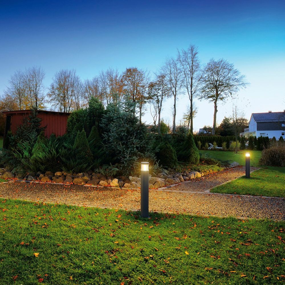 SLV Außen-Stehlampe F-POL Wegeleuchte, rund, anthrazit, E27, IP54