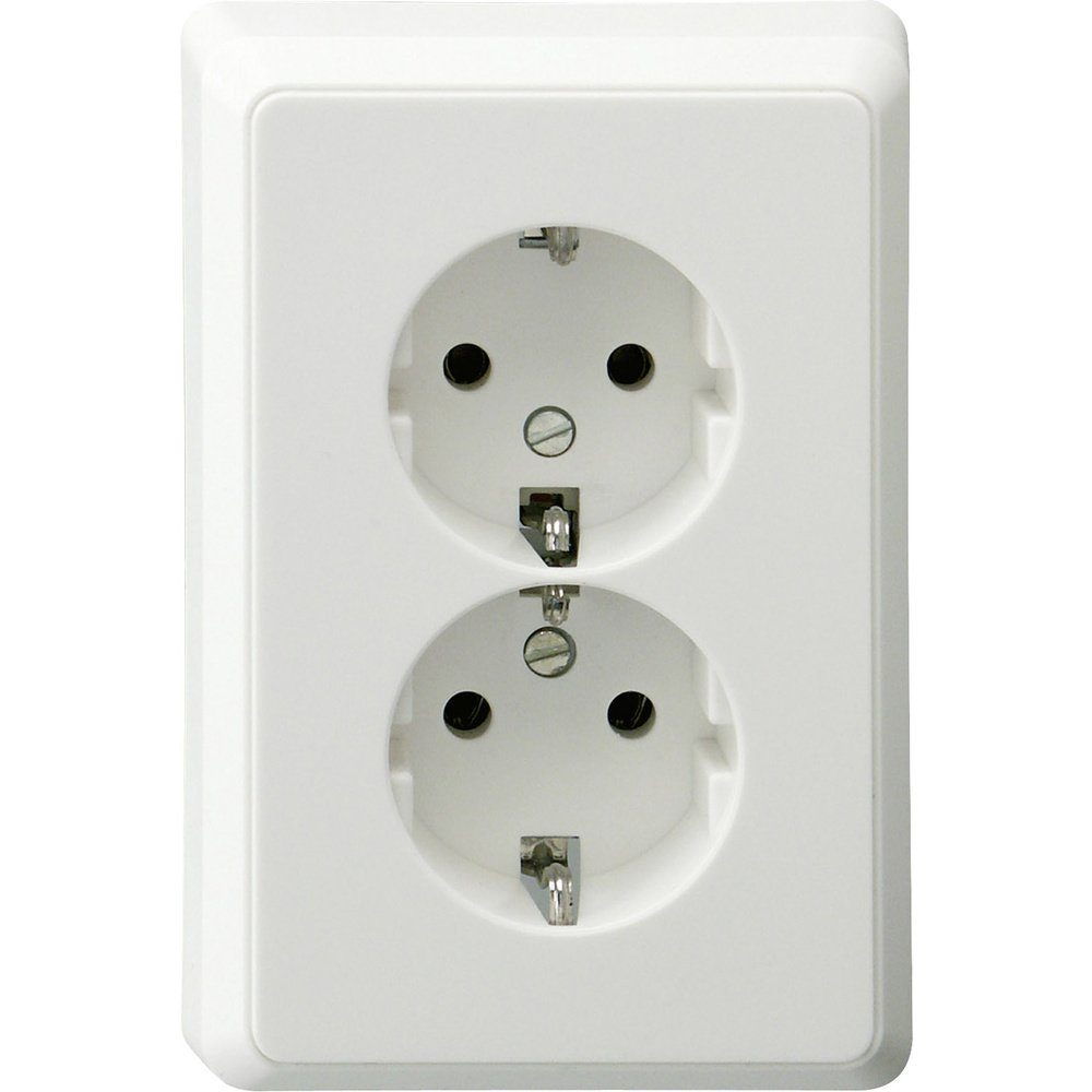 REV Steckdose REV 0510066992 2fach Unterputz-Steckdose IP20 Weiß