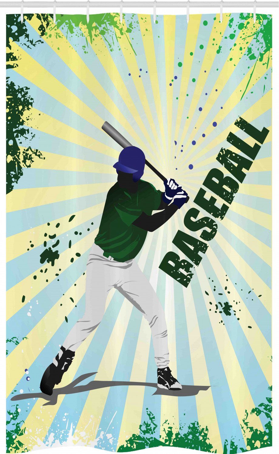 Abakuhaus Duschvorhang »Badezimmer Deko Set aus Stoff mit Haken« Breite