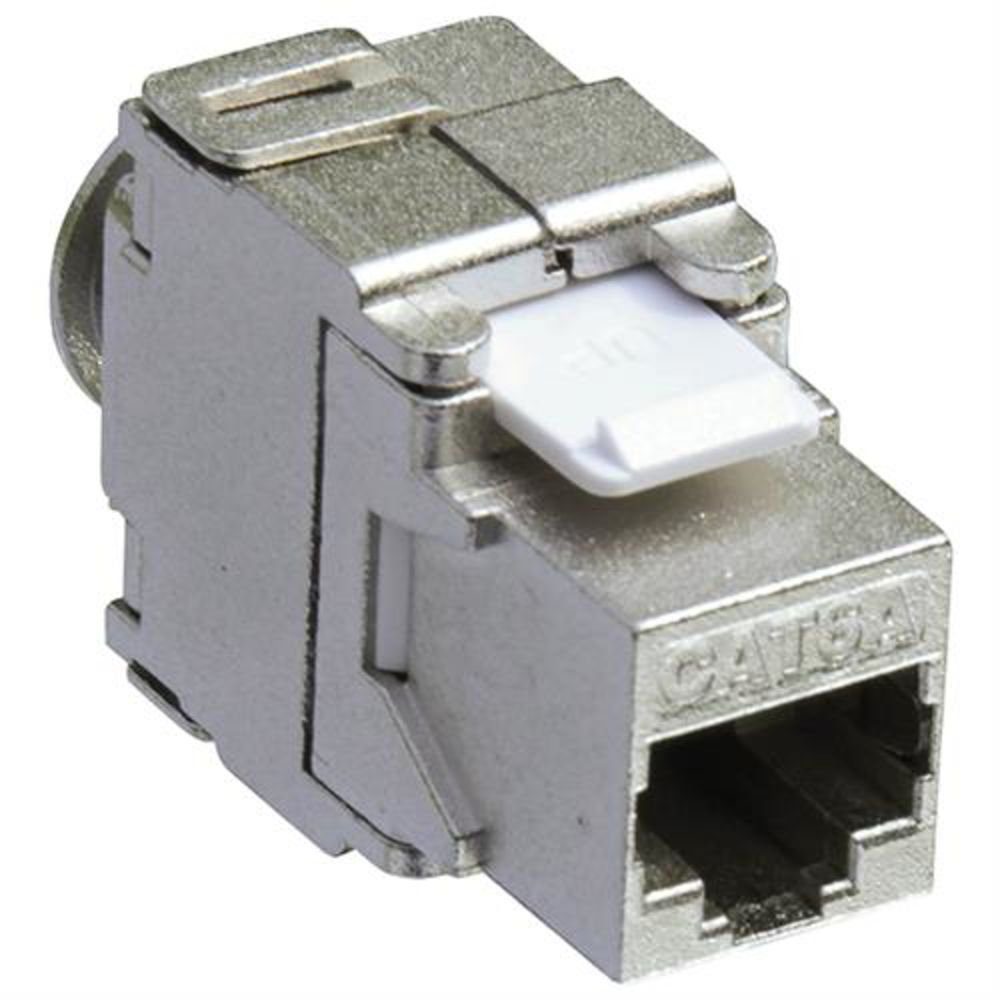 LogiLink NK4001 Netzwerk-Adapter, Keystone Buchse RJ45 Kat.6A voll geschirmt