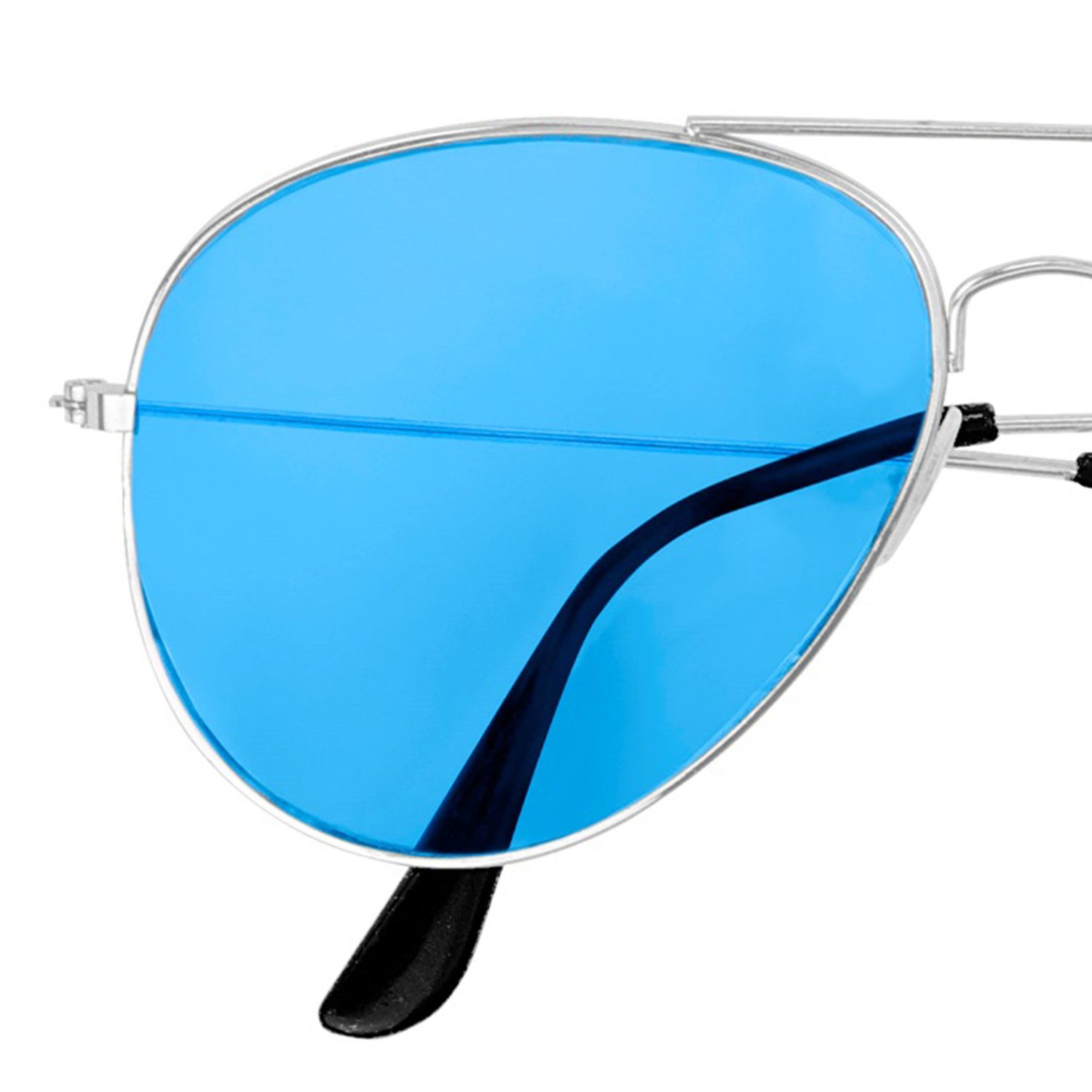 Widmann S.r.l. Verkleidungsmaske Pilotenbrille mit getönten Gläsern, Blau