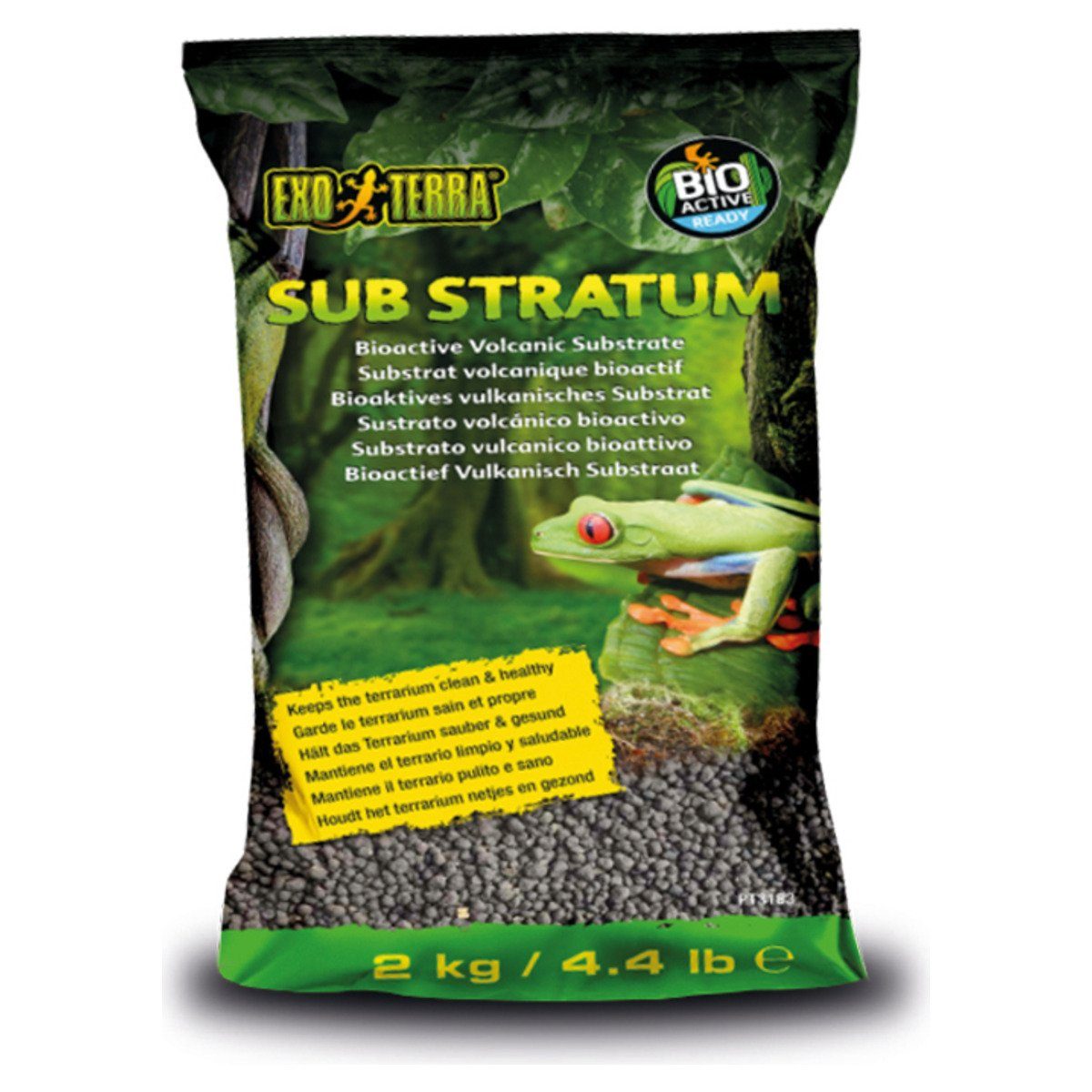 Exo Terra Terrarien-Substrat Sub Stratum Bioactives Substrat 2 kg