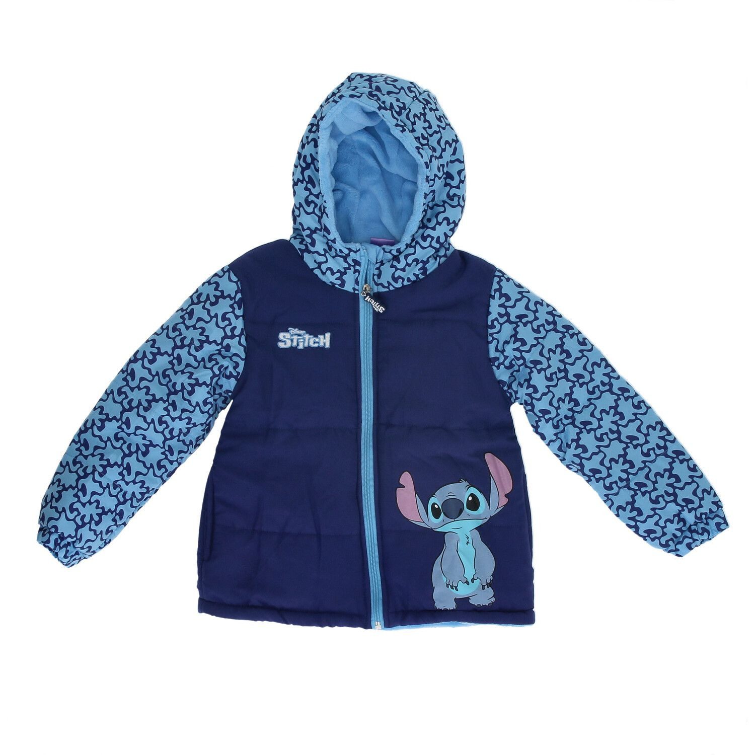 Lilo & Stitch Winterjacke Robuste Kinder Winterjacke aus Polyester in Blau