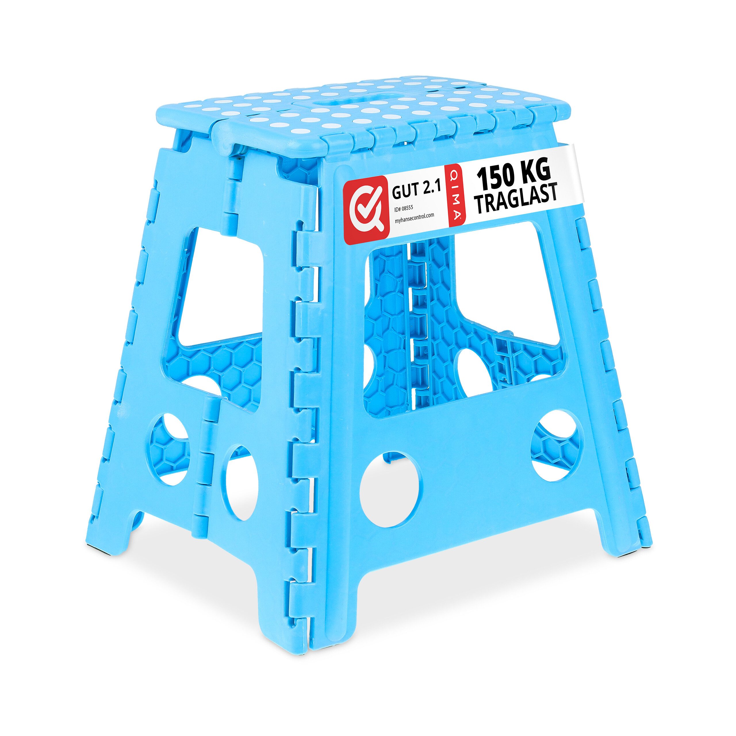 relaxdays Sitzhocker Klapphocker faltbar XL Blau günstig online kaufen