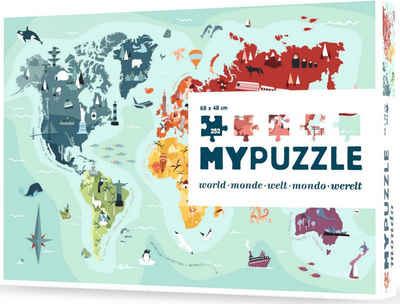 Helvetiq Puzzle My Puzzle - Welt, 252 Puzzleteile, Made in Europe