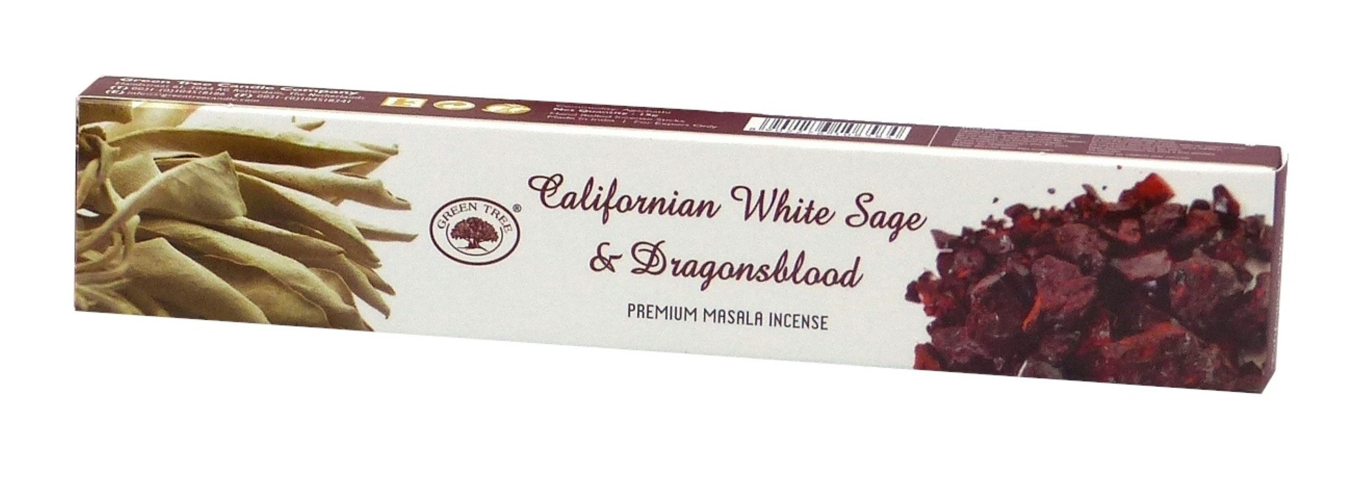 Green Tree Räucherstäbchen Green Tree Incense "Californian White Sage & Dragonsblood" 15gr.