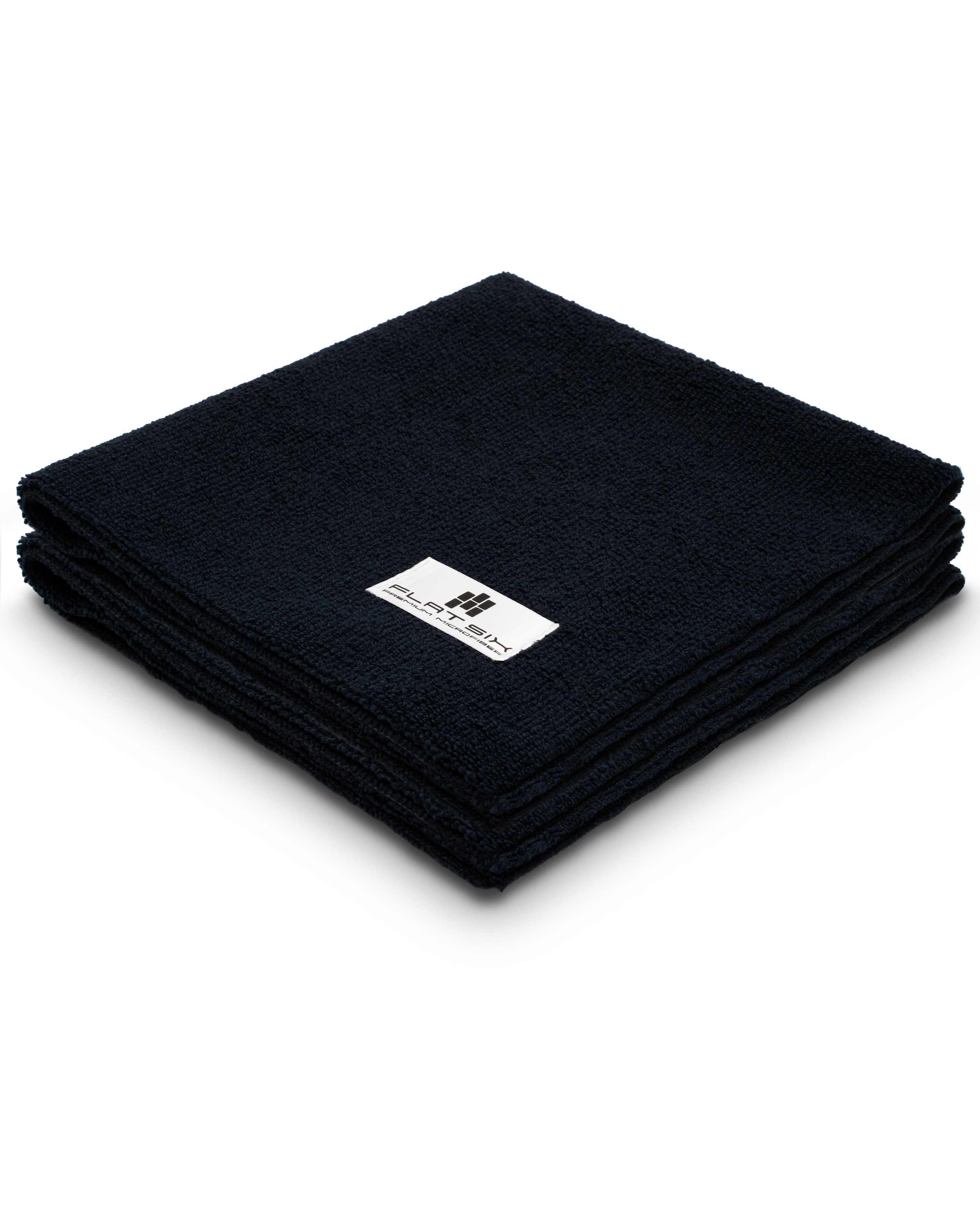 Flat Six Mikrofasertuch – Premium Poliertuch & Trockentuch für Autopflege Mikrofasertuch (2-tlg., 40x40 cm, 385 GSM, weich, randlos & lackschonend)