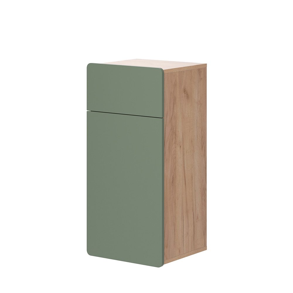 Vicco Midischrank Izan, Goldkraft Eiche/Grün, 36.6 günstig online kaufen