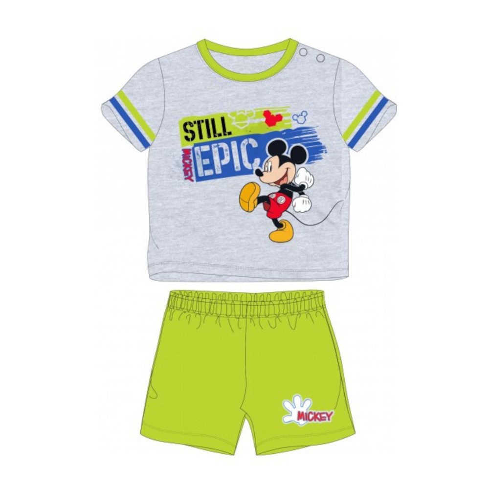 Disney Mickey Mouse Shirt & Hose Babymode 'Still Epic', Mickey Mouse Motiv, Kurzarmshirt & kurze Hose (Set, 2-tlg)