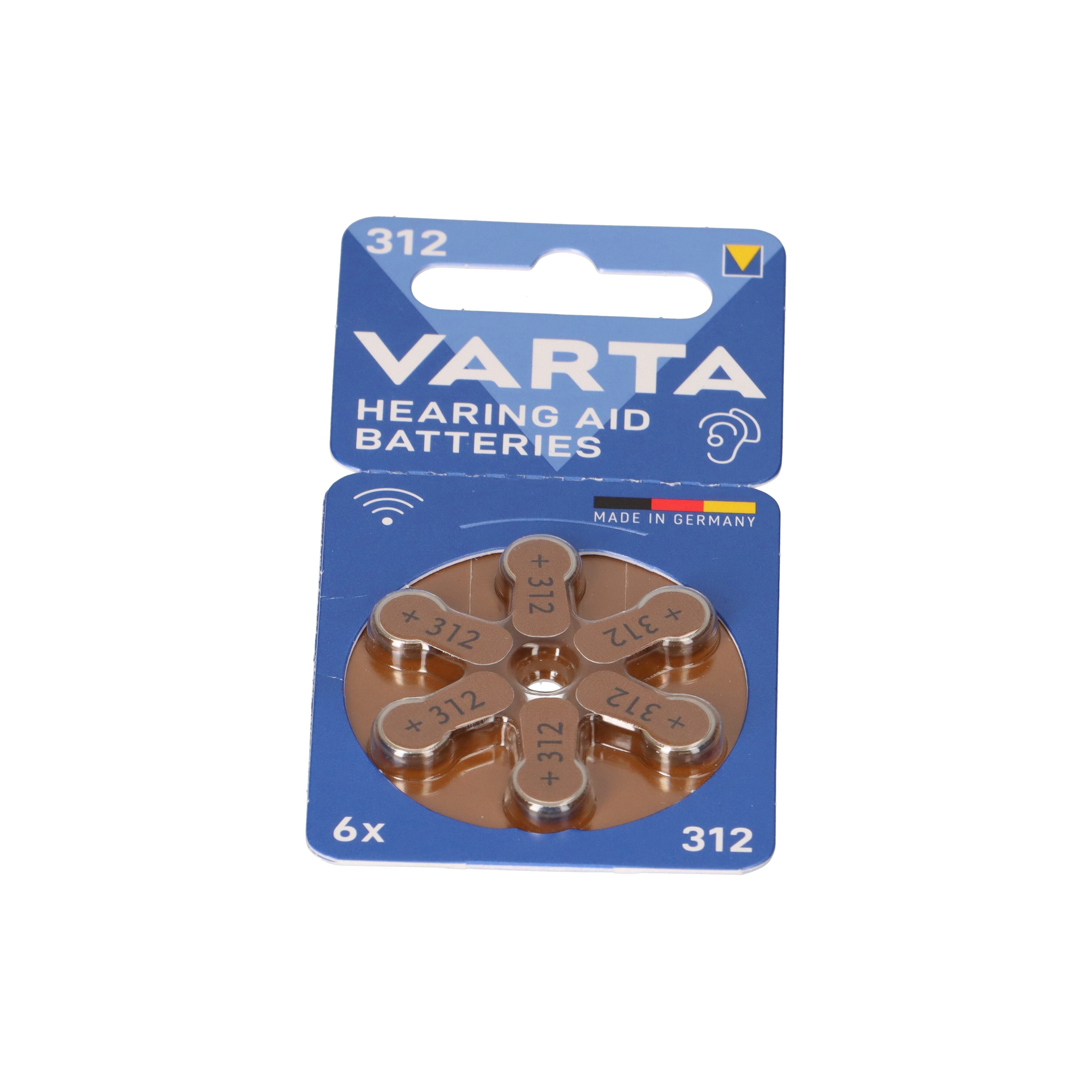 VARTA Varta Hearing Aid Batterie 312 PR41 Hörgerätebatterie Batterie