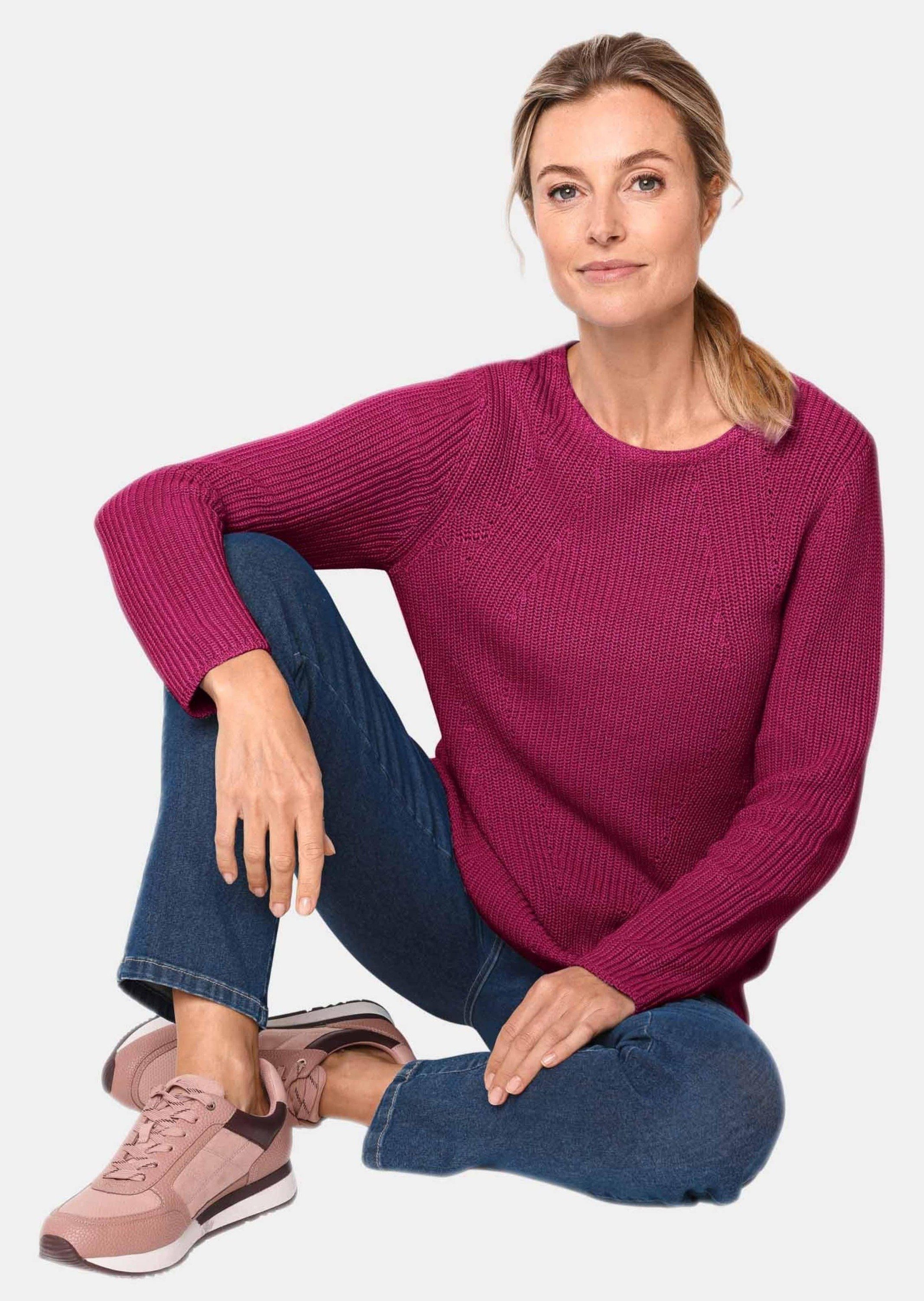GOLDNER Strickpullover Figurschmeichelnder Pullover aus reiner günstig online kaufen