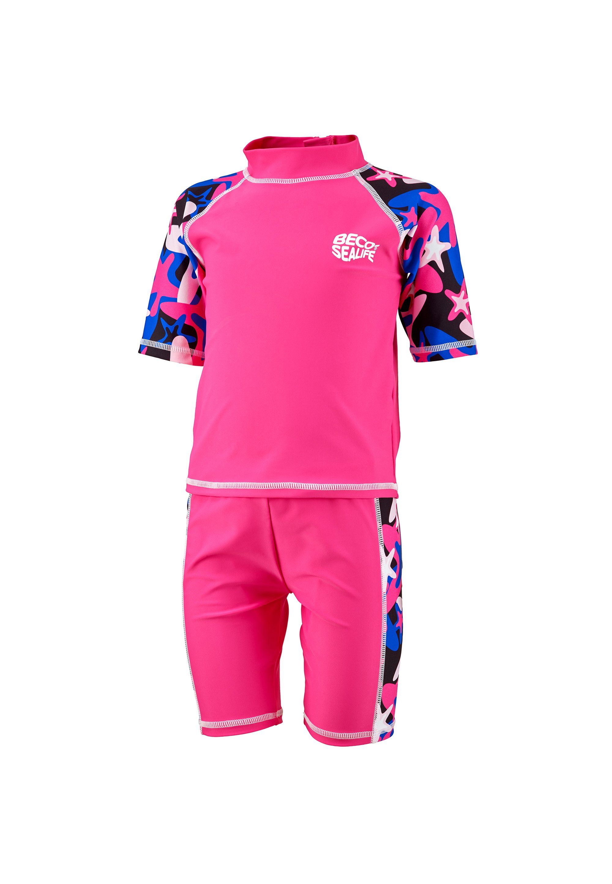Beco Beermann Badeanzug BECO-SEALIFE® UV50+ Schutzanzug (2-St) mit sicherem Sonnenschutz pink