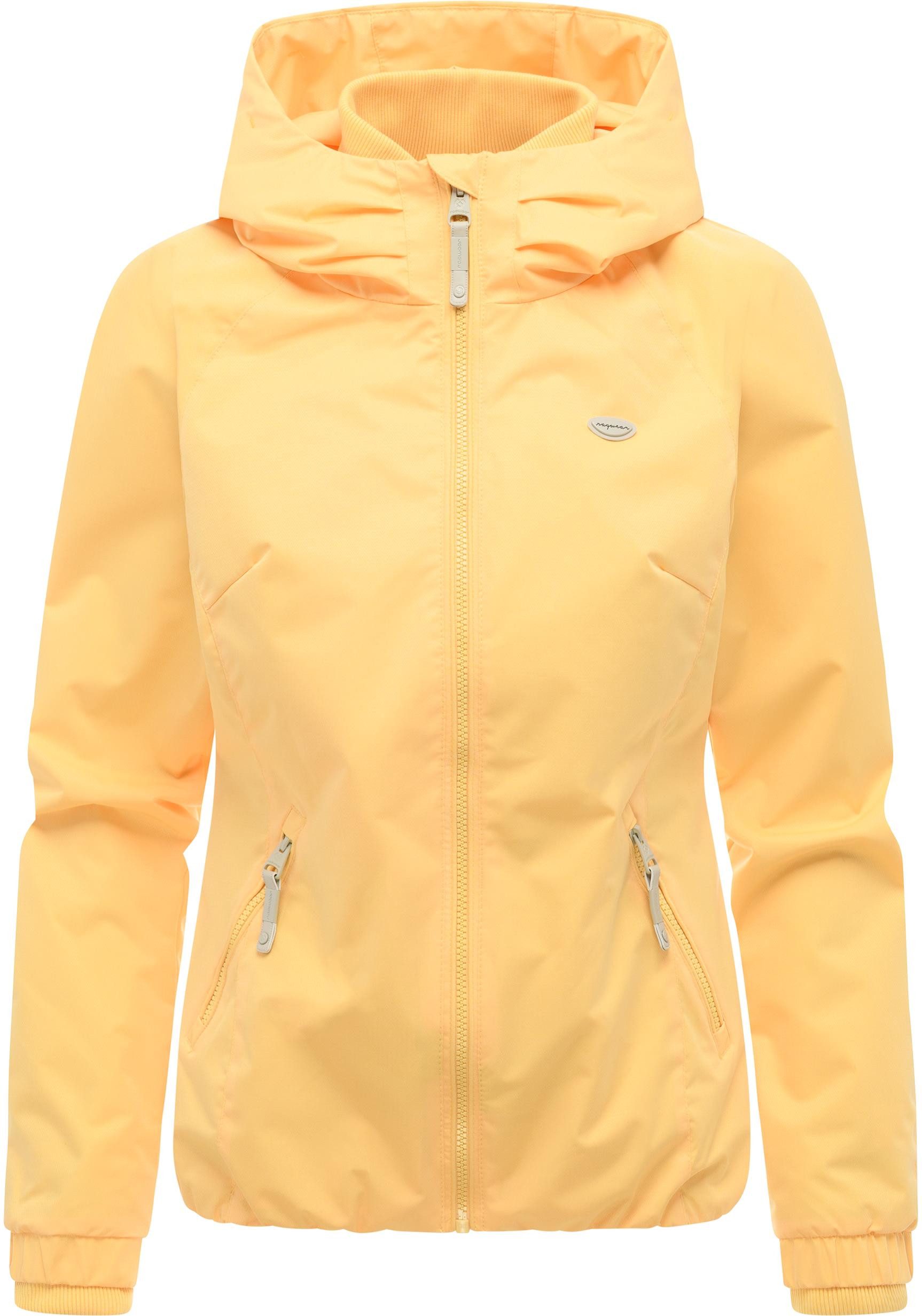 Ragwear Outdoorjacke Dizzie Tech Wasserdichte Damen Übergangsjacke mit großer Kapuze
