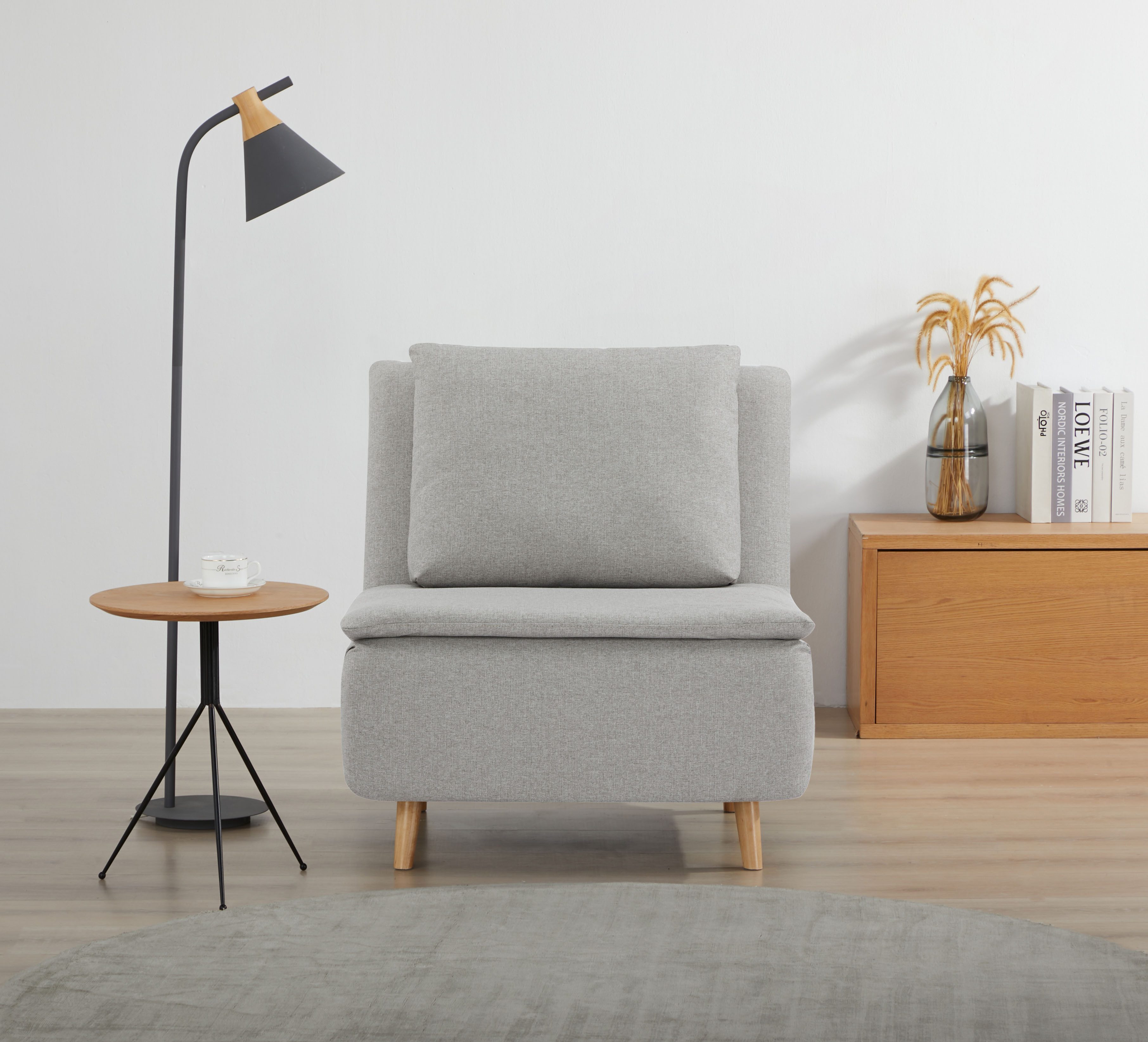 OTTO home Sessel AINSLEY - OTTO. Verlässliche Qualität., wandelbar zum Gästebett, Schlafliege, Webstoff u. Cord-Bezug