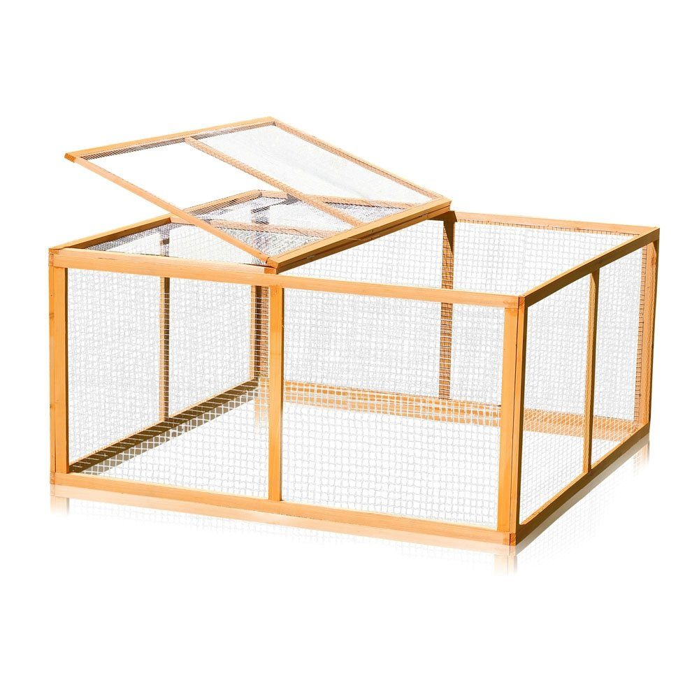 Feel2Home Freigehege Holz Freilauf Freigehege Hasenstall günstig online kaufen