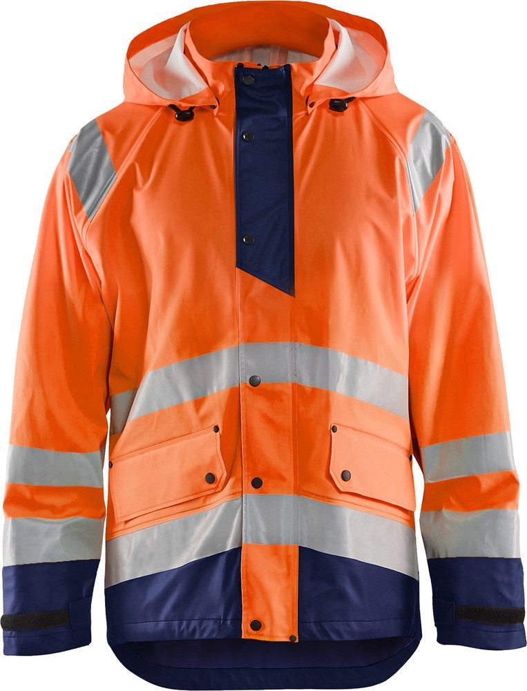 Blåkläder Warnschutz-Shirt High Vis Regenjacke Level 1