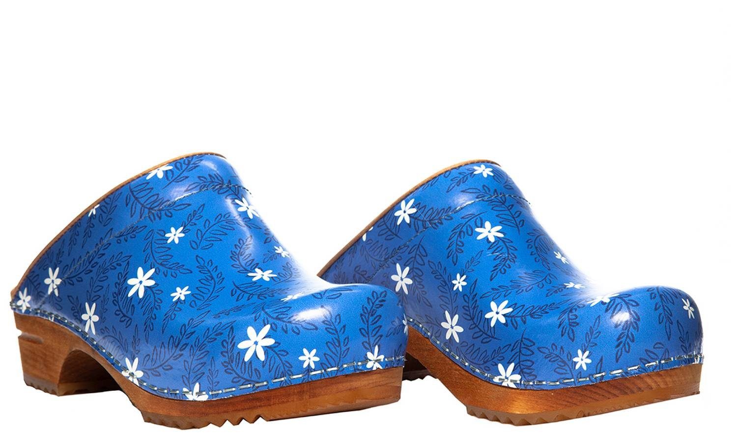 Sanita Wood Flok Clog