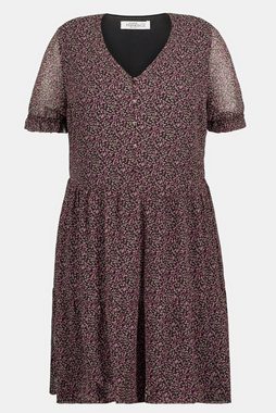 Studio Untold Jerseykleid Millefleurs-Kleid A-Line V-Ausschntt Halbarm