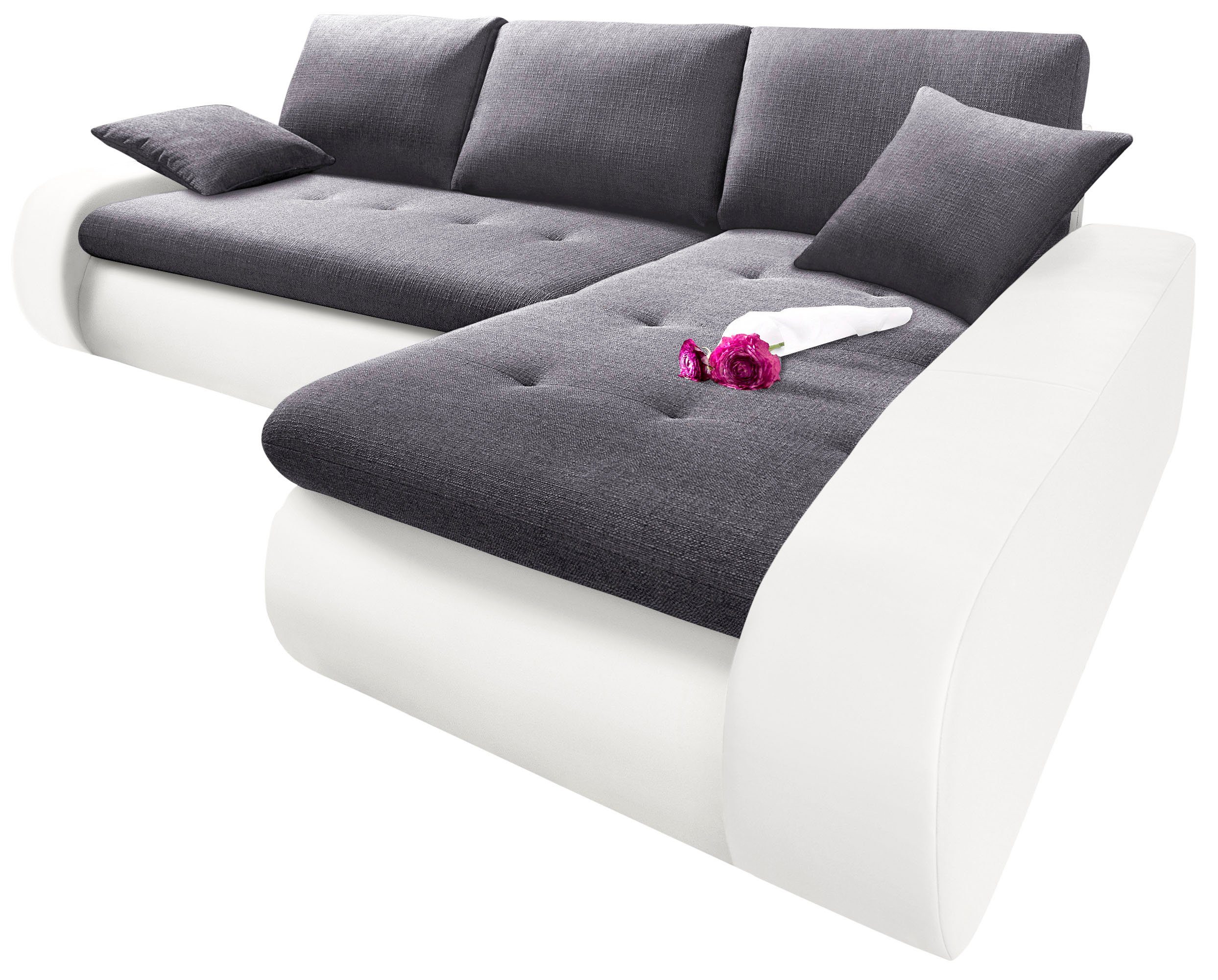 TRENDMANUFAKTUR Ecksofa "Indie, modern und bequem, Materialmix, OTTOs Choic günstig online kaufen