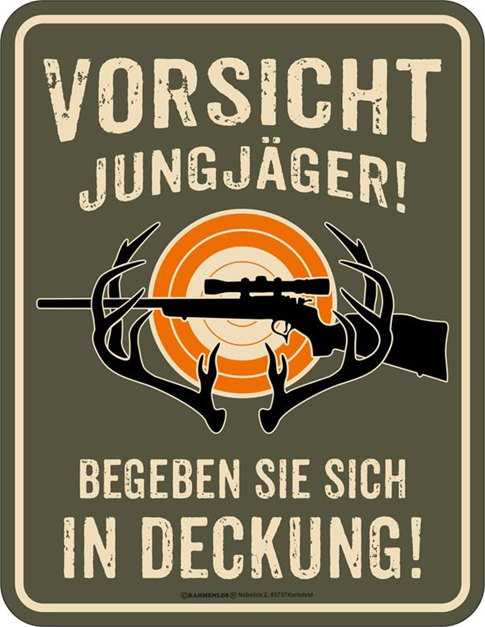 Metallschild Jäger - Fun-Schilder - Jungjäger