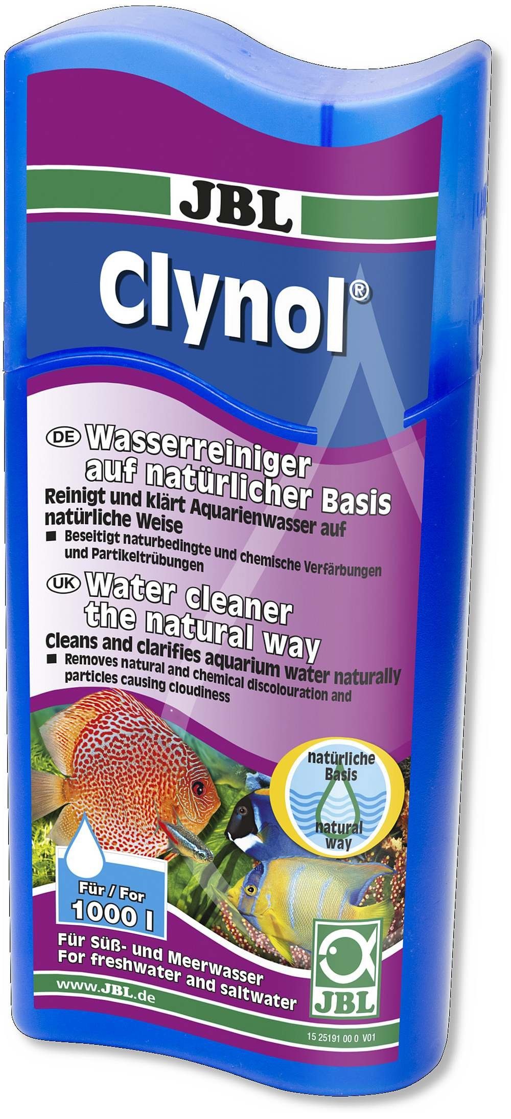 Aquarium-Wassertest JBL Clynol Wasserreiniger Wasserklärer 250 ml