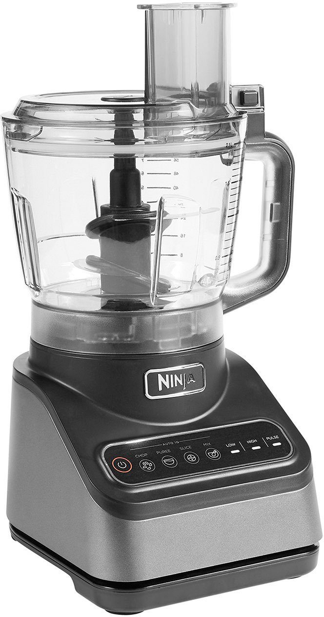 NINJA Küchenmaschine Kompaktmaschine mit Auto-iQ BN650EU, 850 W, 2,1 l  Schüssel, incl. 2,1 L Schüssel & diverser Einsätze, Präzise  Speisenzubereitung