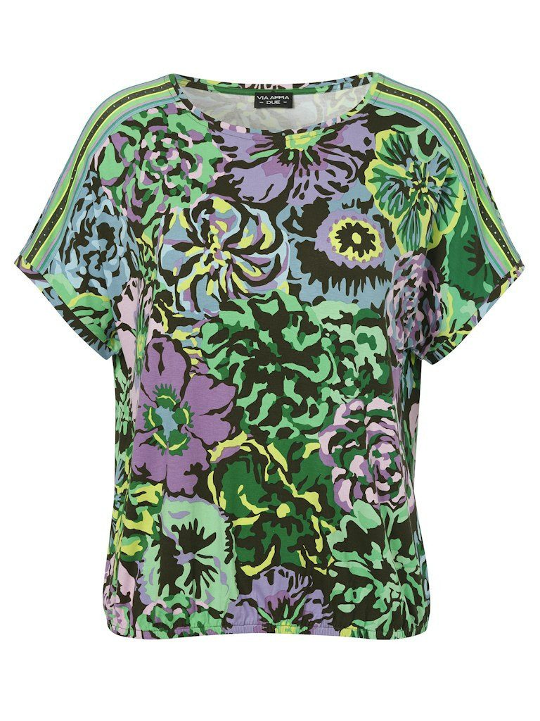 VIA APPIA Rundhalsshirt Rundhals T-Shirt für Damen (1-tlg., keine Angabe)