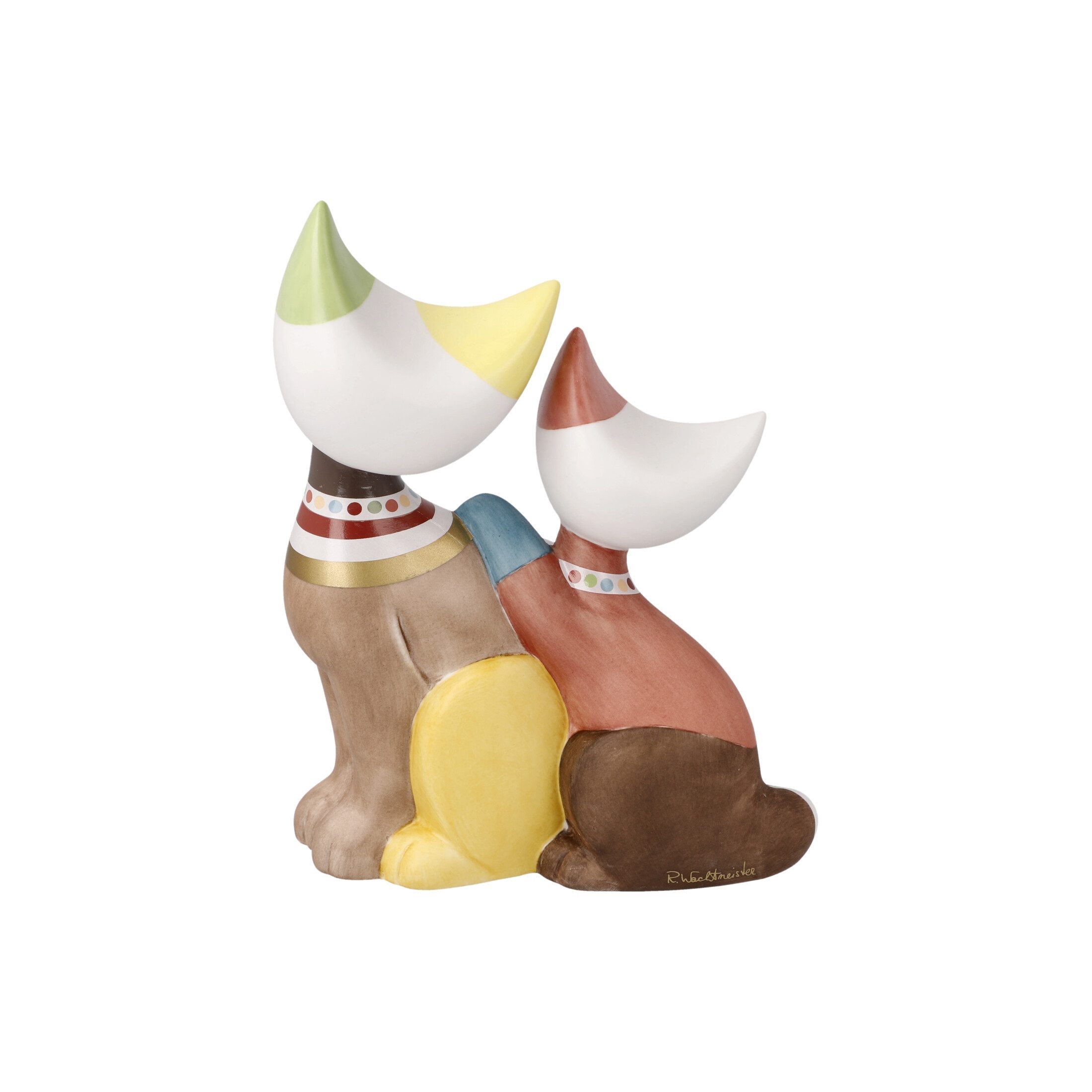 Goebel Tierfigur Rosina Wachtmeister, Rosina Wachtmeister Katze, Mehrfarbig, Katze, H: 16.5cm