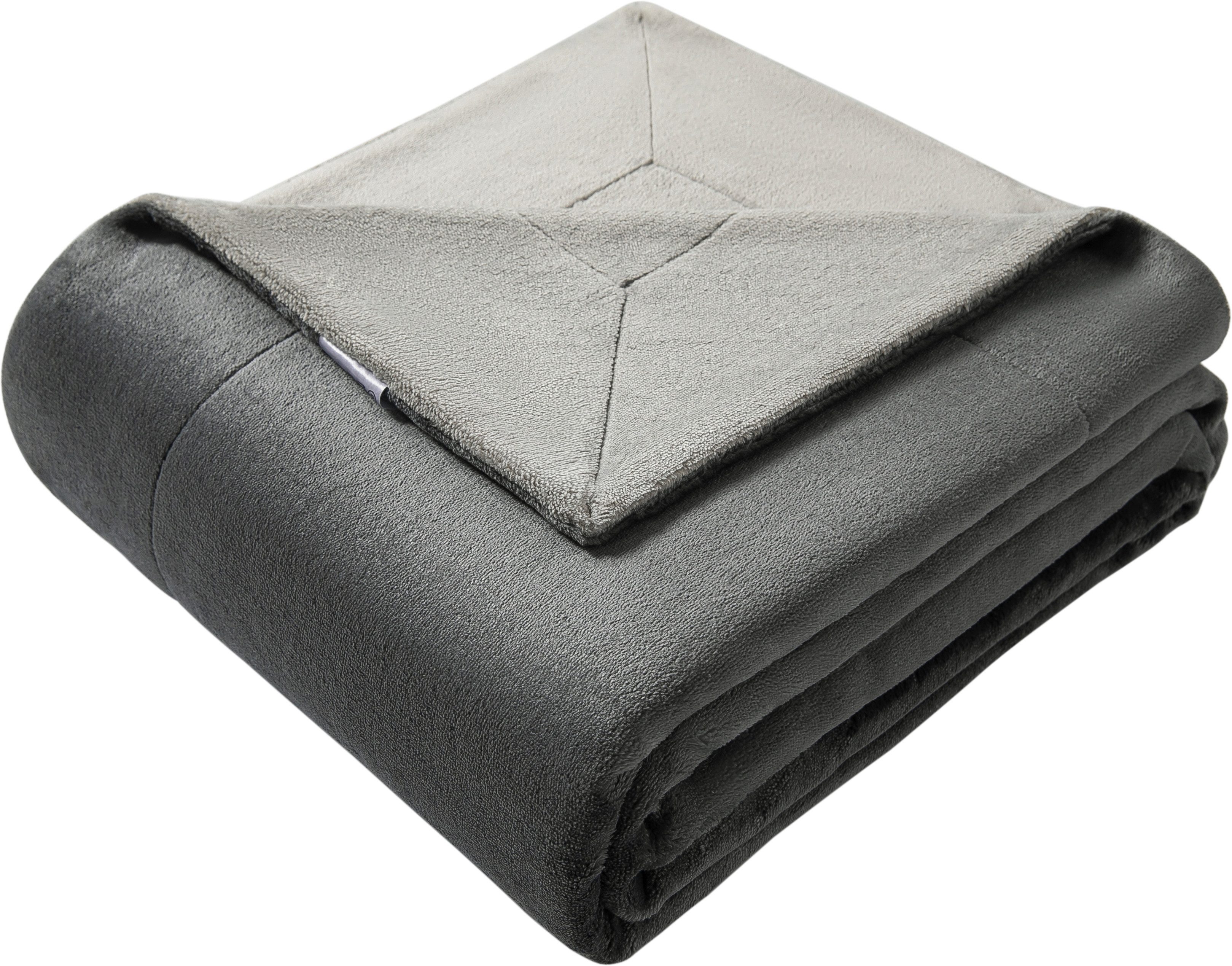 Wohndecke Tobbin, OTTO home, doppelseitige Wohndecke aus Flannel, verschiedene Größen, zweifarbig