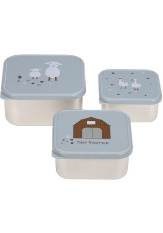  LÄSSIG Lunchbox Tiny Farmer Blue Edels...