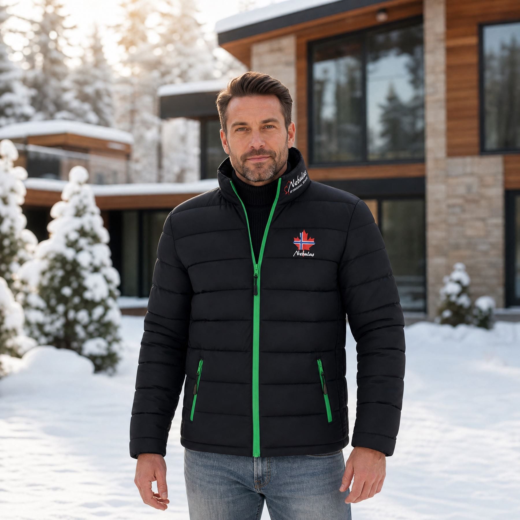 Nebulus Winterjacke SÖLDEN, P2204 - Herren, schwarz, 3XL