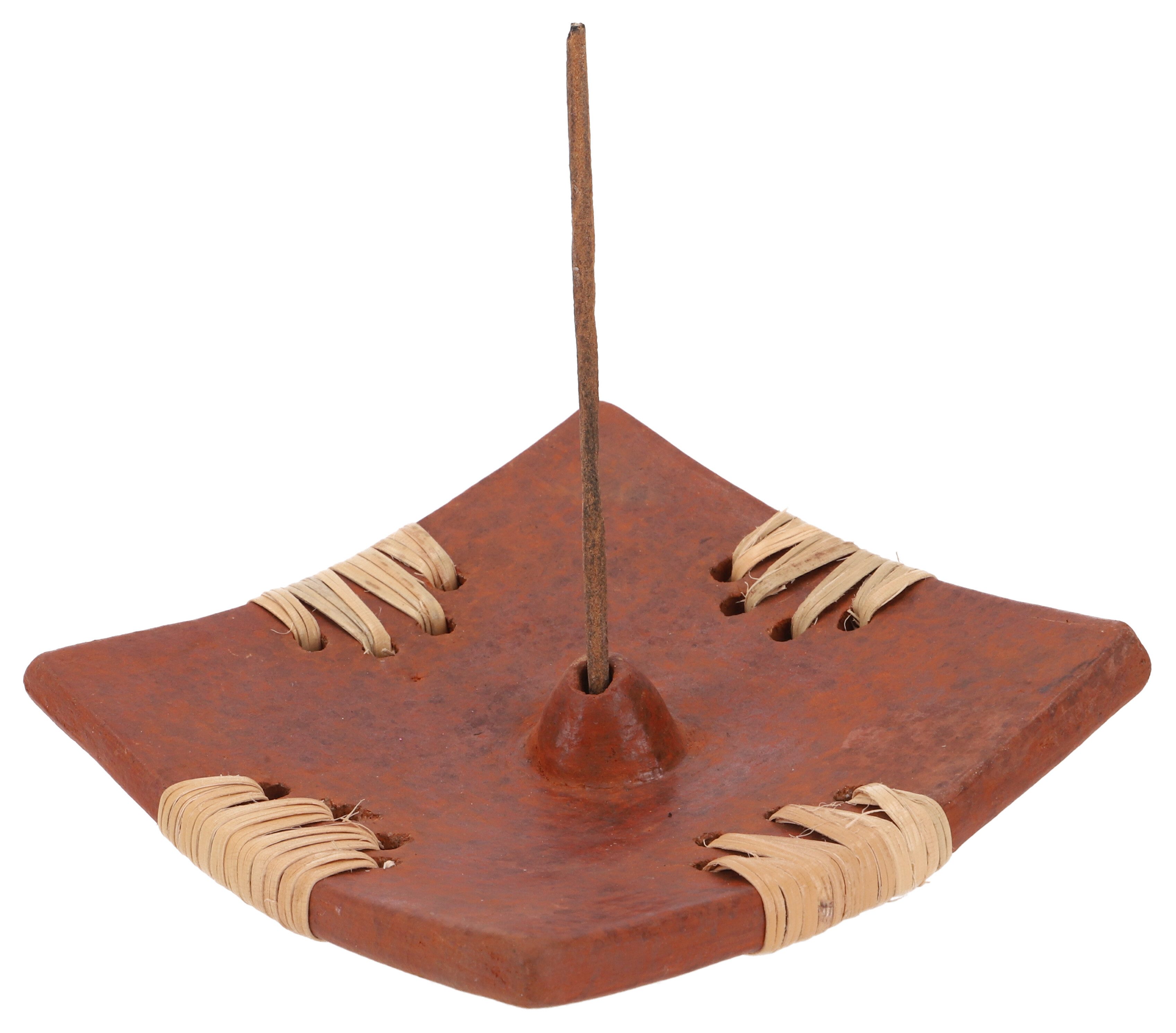 Guru-Shop Räucherstäbchen-Halter Keramik Räucherschale Bali