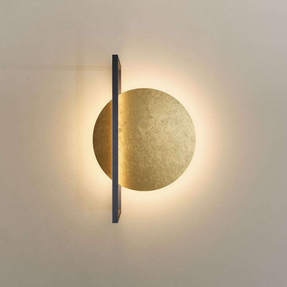 s.luce Wandleuchte Artus Wandleuchte Gold, Warmweiß