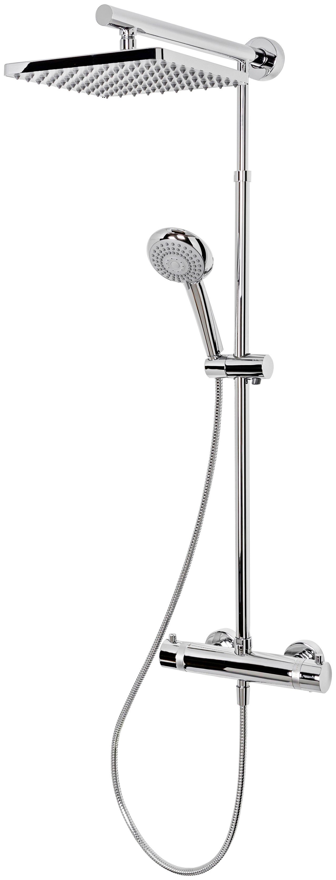 Schulte Duschsystem »Classic, Edelstahl«, Höhe 155,4 cm, 3 Strahlart(en),  mit Thermostat und Kopfbrause online kaufen | OTTO