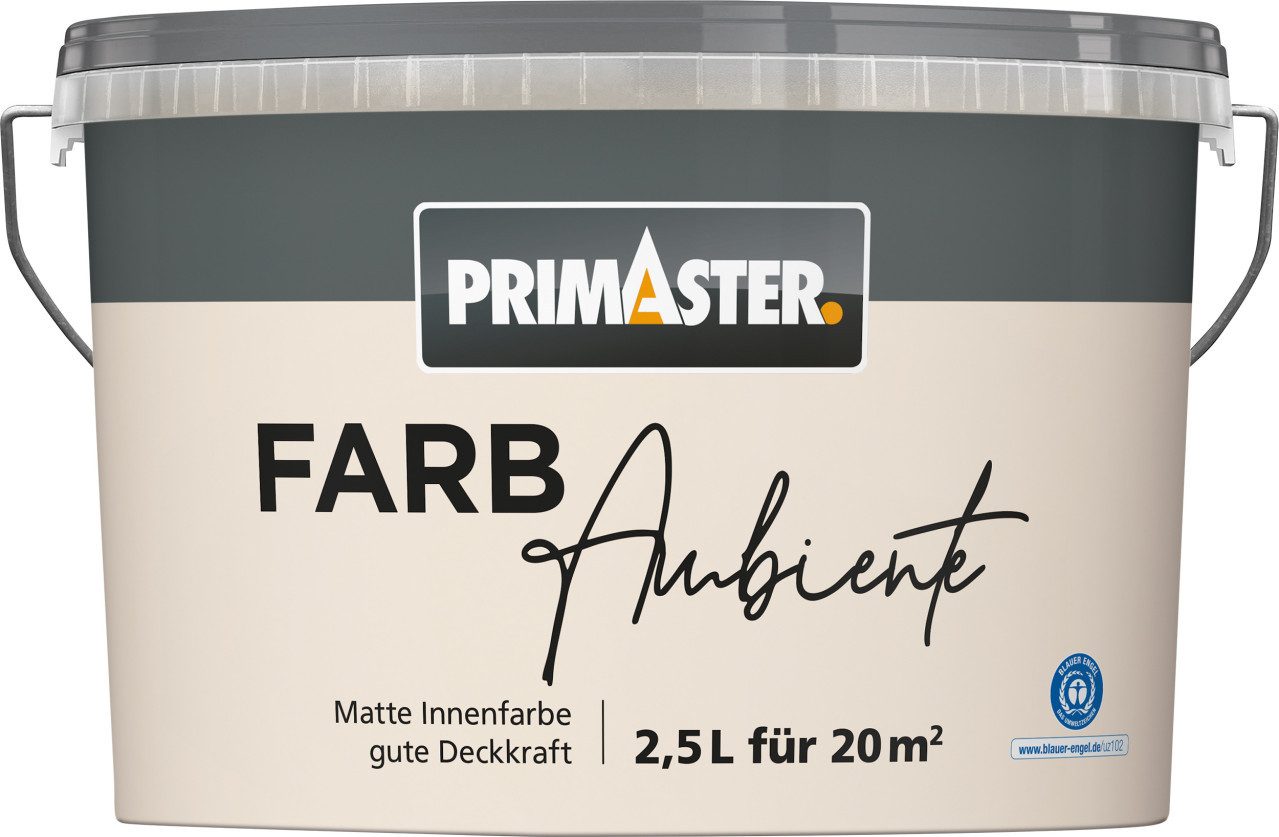 Primaster Wandfarbe Primaster Farbambiente Wandfarbe matt sand 2,5 L