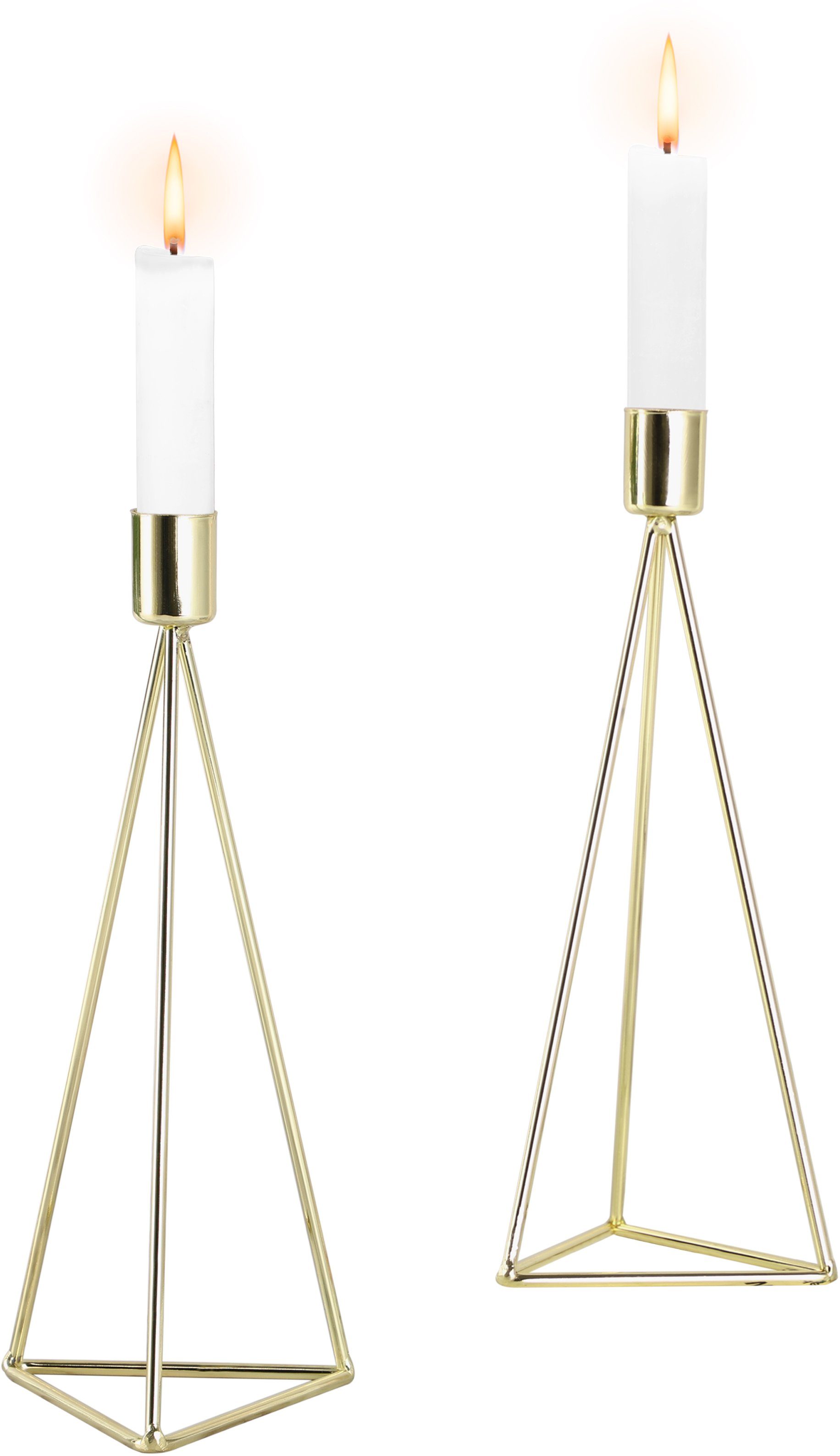 ECHTWERK Tischkerzenhalter Modern Big, Weihnachtsdeko (Set, 2 St), moderner Kerzenhalter aus Eisen, Kerzenständer, Höhe ca. 24,2 cm