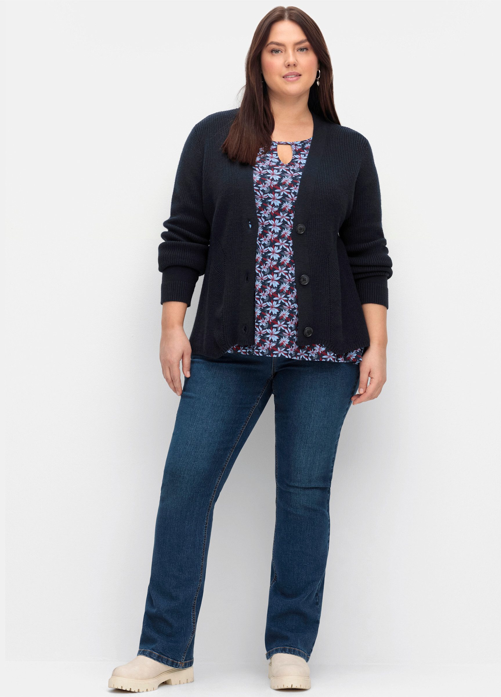 Sheego Bequeme Jeans Bootcut-Jeans günstig online kaufen