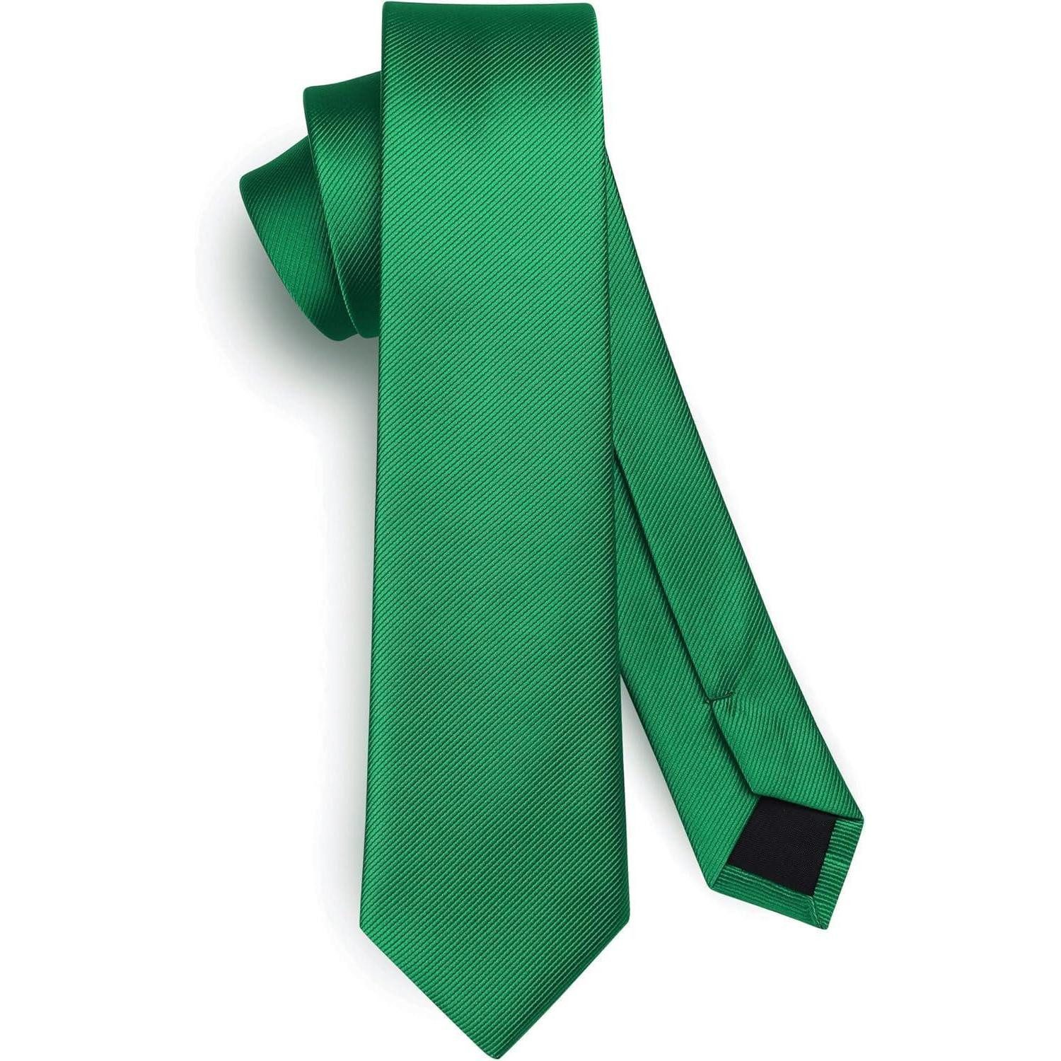 Krawatte Krawatte Herren Seide schmal 6cm Hochzeit Business Grün