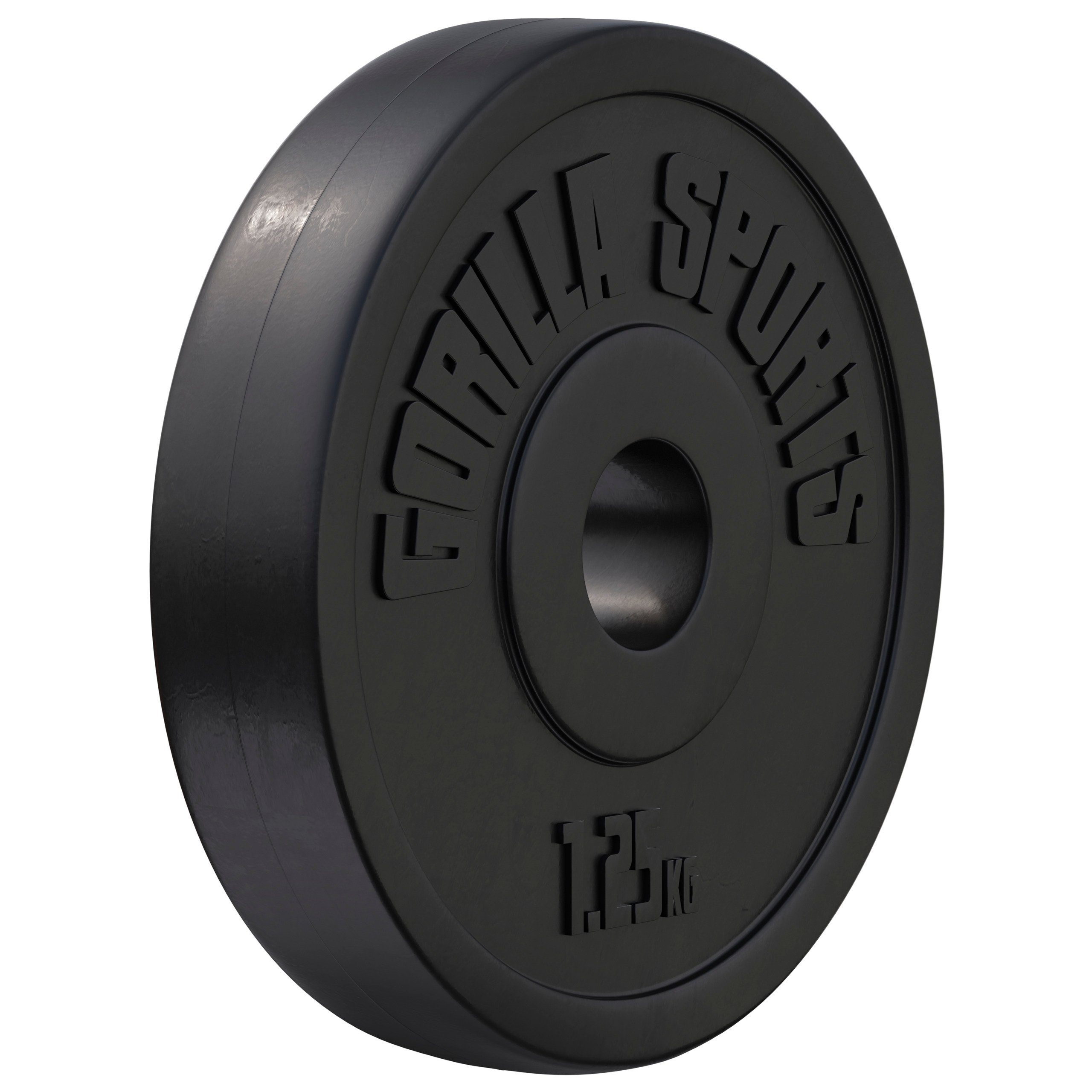 GORILLA SPORTS Hantelscheiben Einzeln/Set, 1,25 - 30kg, Gewichtsscheiben, 30mm Bohrung, Kunststoff