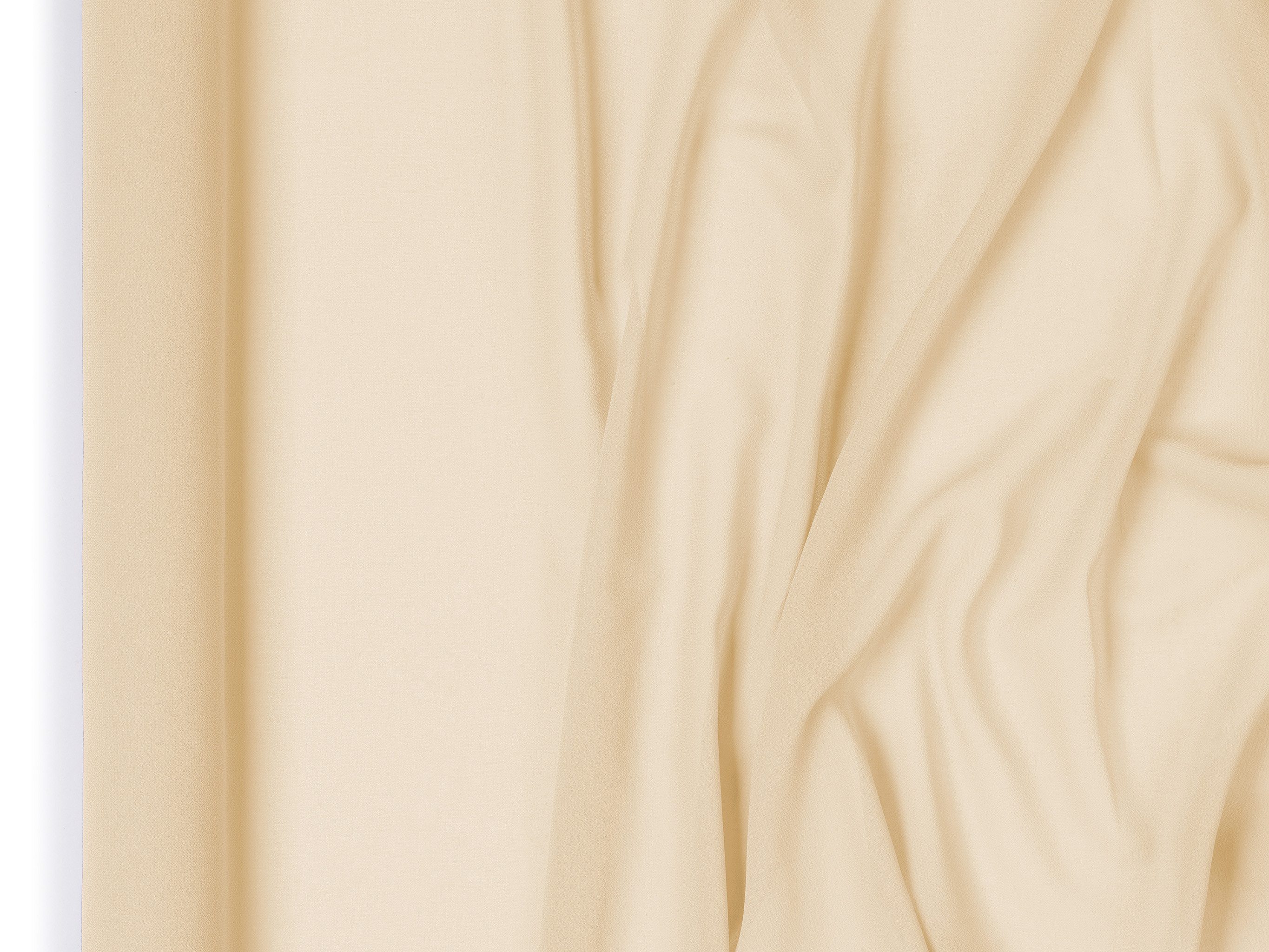 partydeco Bastelband, Tischläufer Chiffon 48cm x 5m Creme