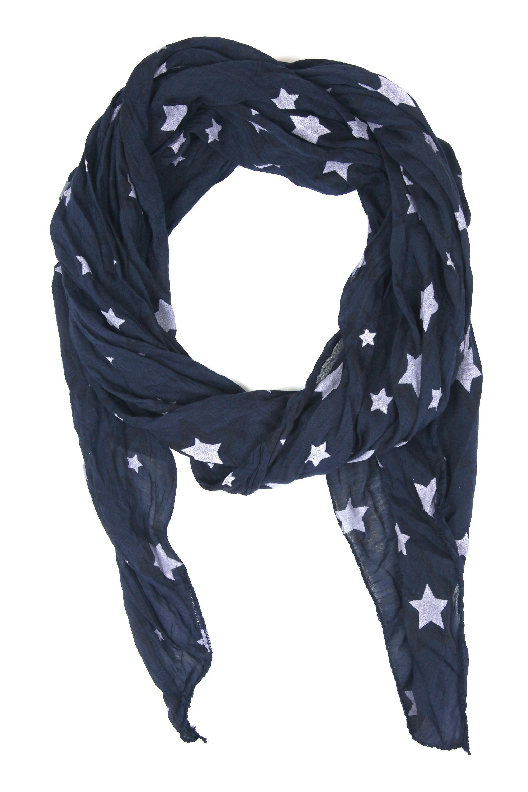 COLLEZIONE ALESSANDRO Modeschal Elke, (1-St), mit Sternen in verschieden Designs und Größen