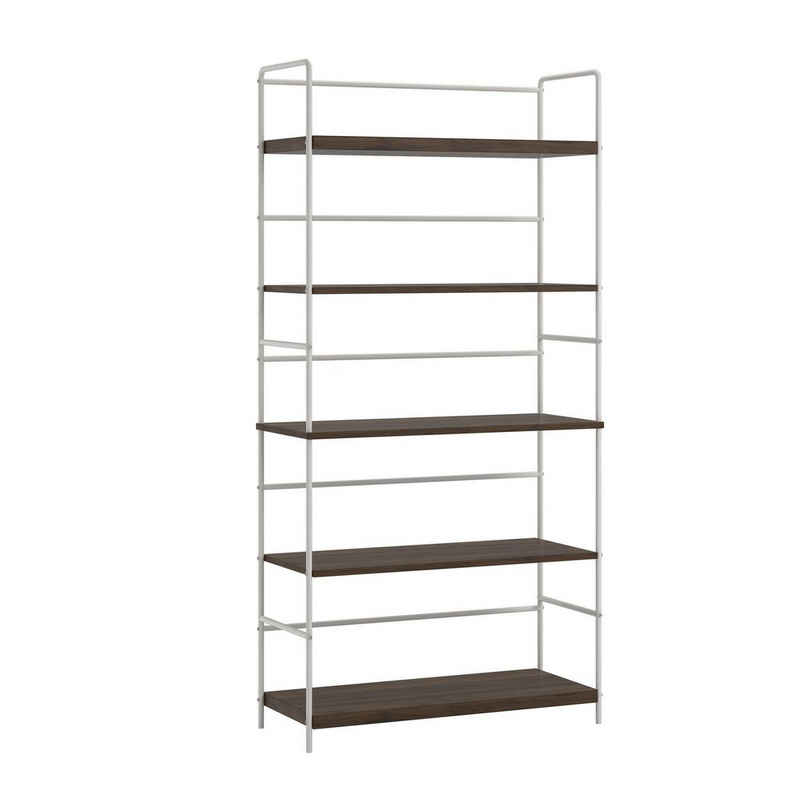 loft24 Bücherregal Webster, Standregal, Metallgestell, 5 Fächer, Höhe 152 cm