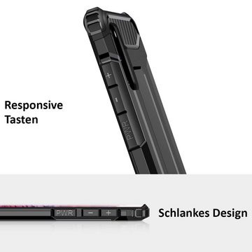 FITSU Handyhülle Outdoor Hülle für Samsung Galaxy S20 Schwarz, Robuste Handyhülle Outdoor Case stabile Schutzhülle mit Eckenschutz