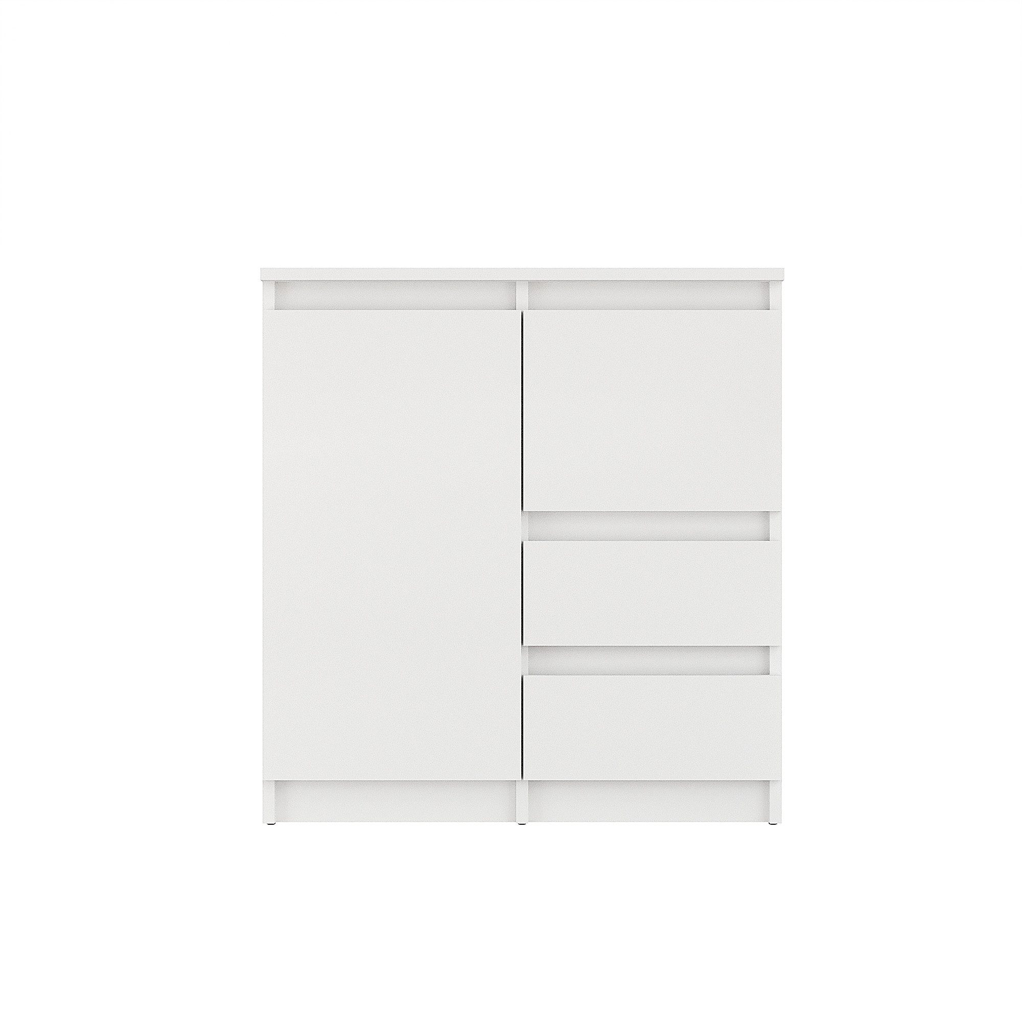 KOMTO Kommode Kommode mit 2/3 Schubladen und Türen – Sideboard PIKO – Bild 4 von 5