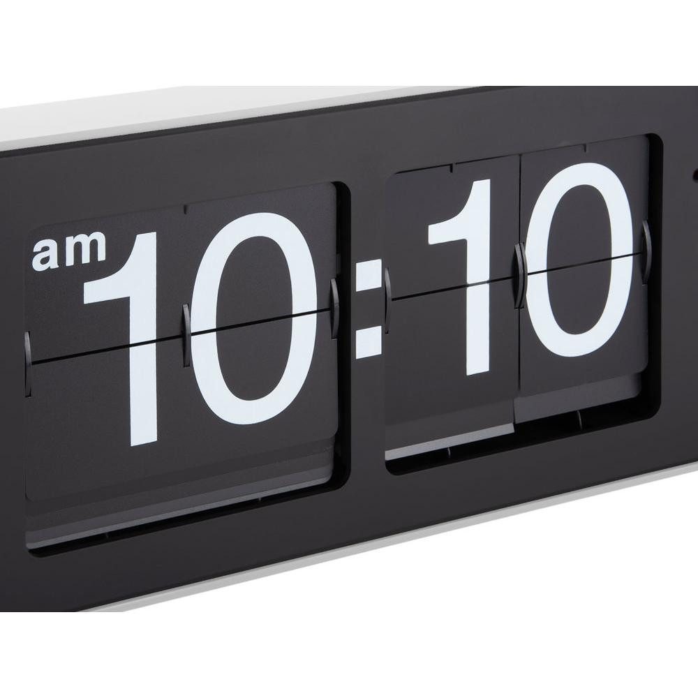Karlsson Uhr Wanduhr Wall Clock Wide Flip Weiß (16,5cm)