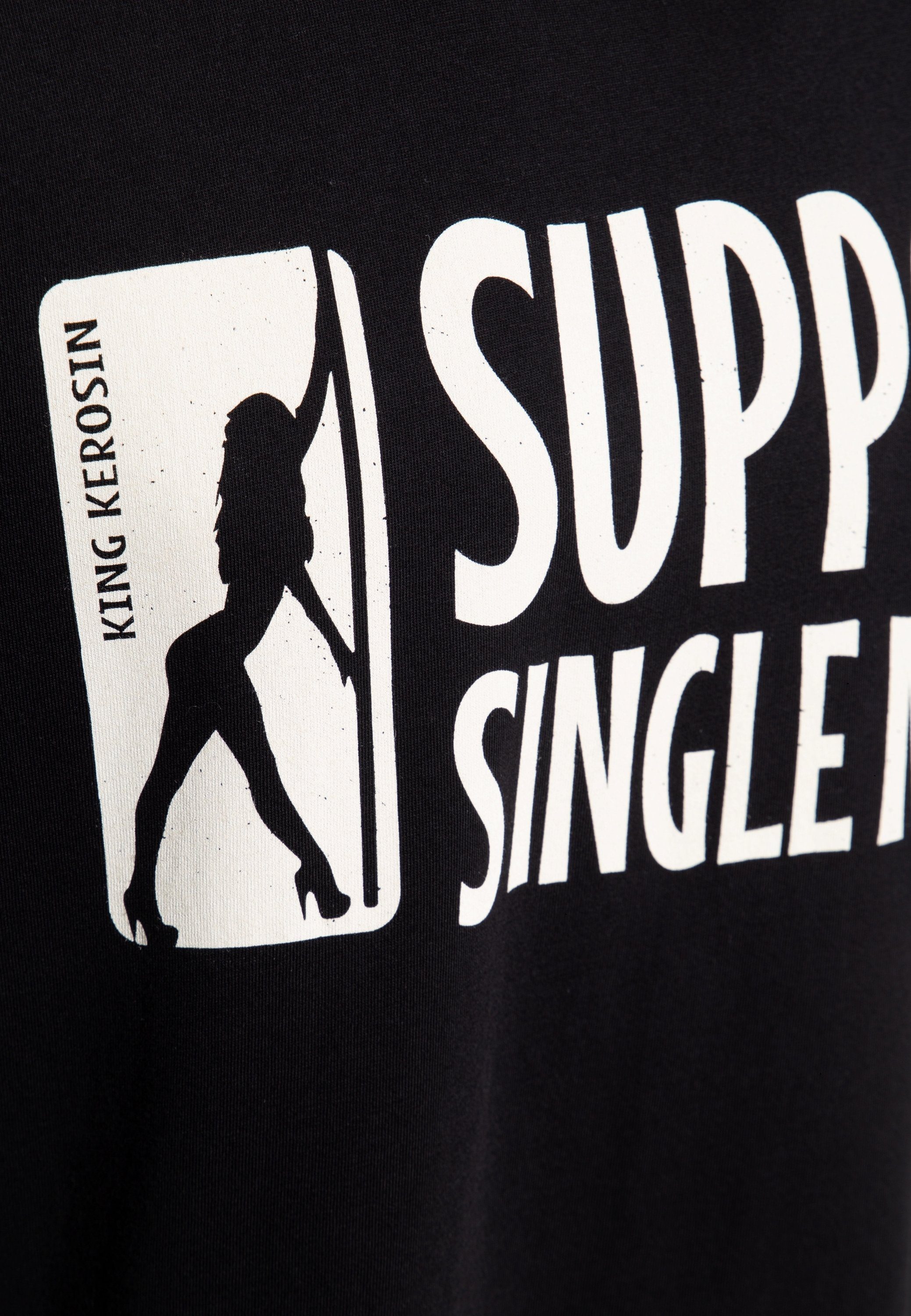Front- Single KingKerosin mit Moms T-Shirt Support und Backprint