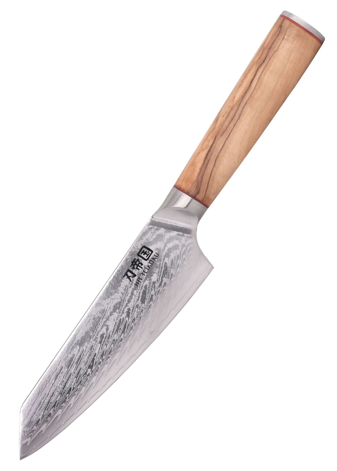 Asiamesser Kochmesser, 16,5 cm Klingenlänge, Damaststahl