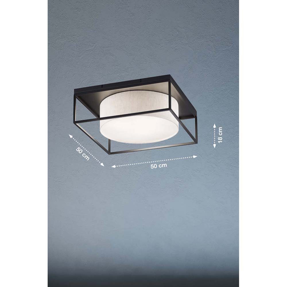 etc-shop Deckenstrahler, Wohnzimmerlampe 4-Flammig Deckenleuchte Metall Deckenlampe